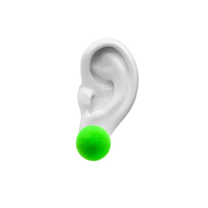 PLÜSCH EARRINGS TOXIC GREEN - Small 69€