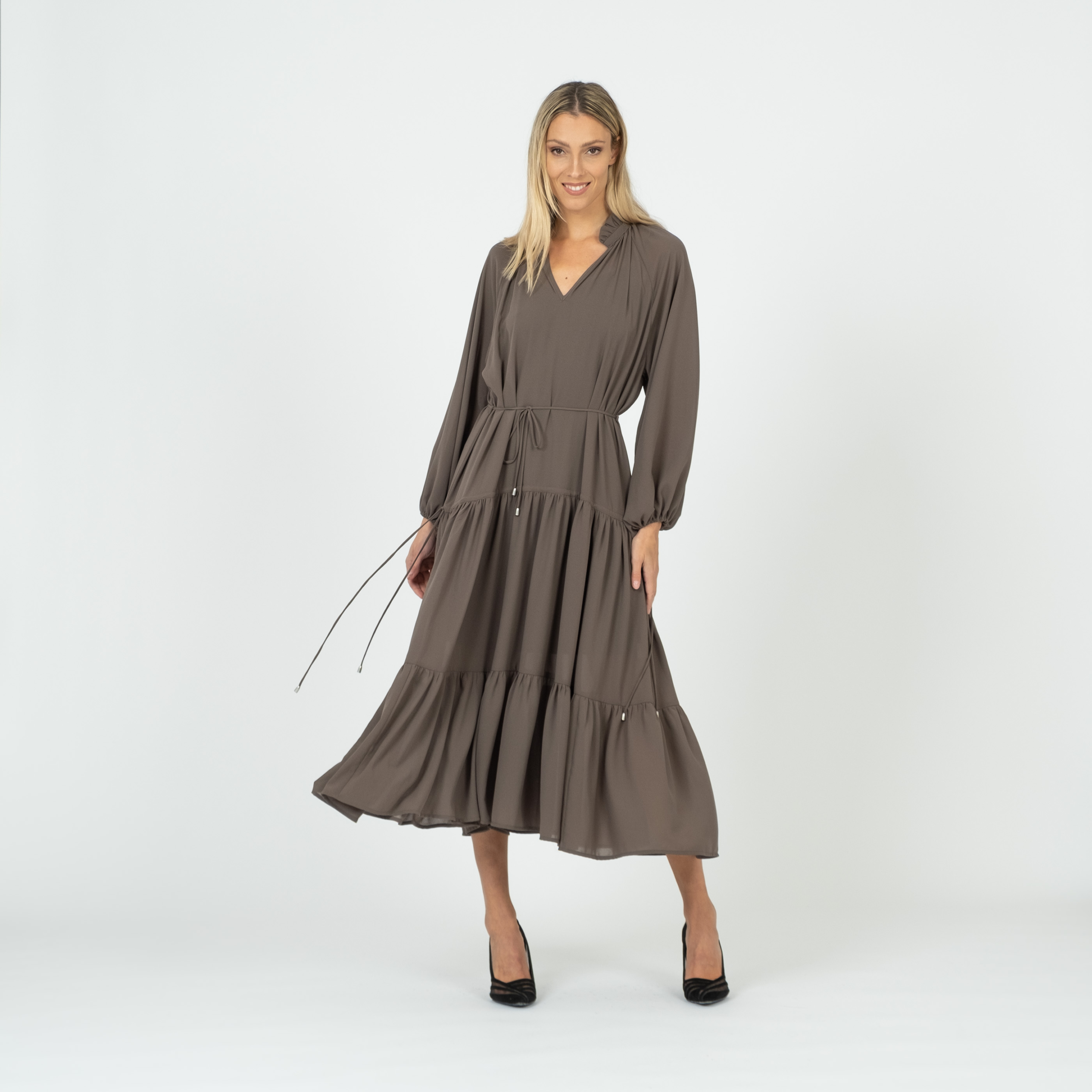 FLO oliiv-pruunikas kleit
 279€