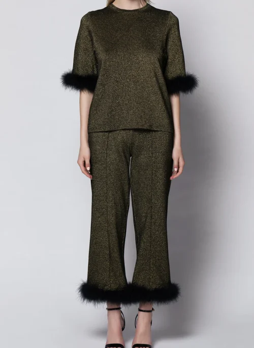 Anett Disco püksid - kuldne