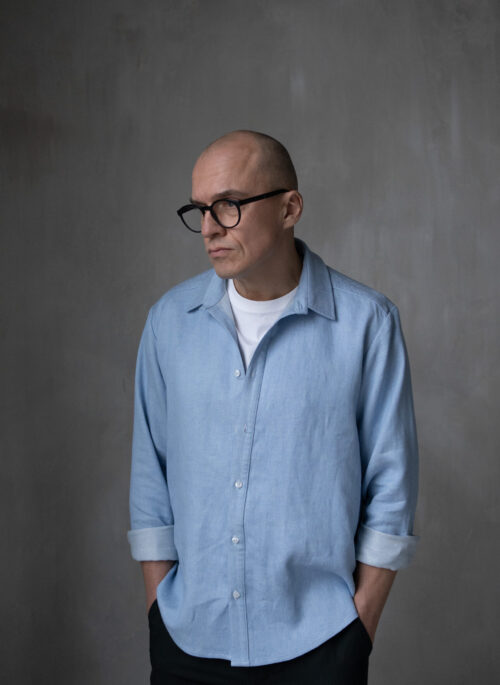 LINEN SHIRT “THE ARCHITECT” - Zenith Blue
