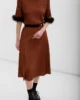 Erle Pleated Skirt - Brown1