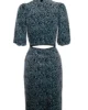 Iris Leopard Print Dress - Blue3