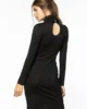 Reina Turtleneck Slip - Black1