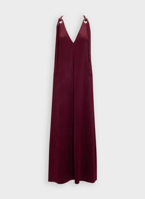 STACIE Long Dress - Burgundy