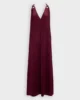 Stacie Long Dress - Burgundy