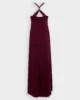 Stacie Long Dress - Burgundy1