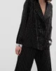 Striped PJ Jacket - Black & White1