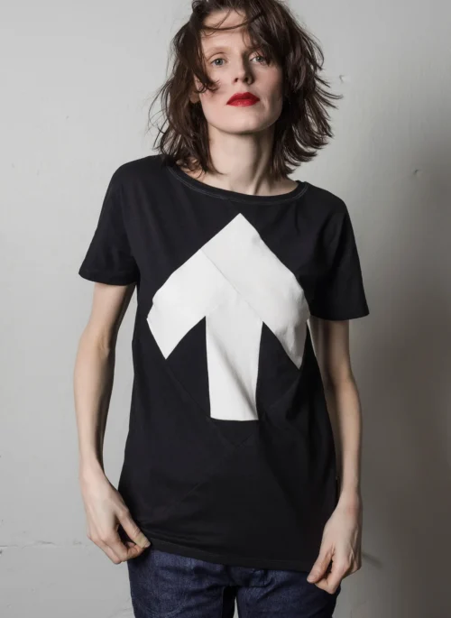 Up särk - must/valge