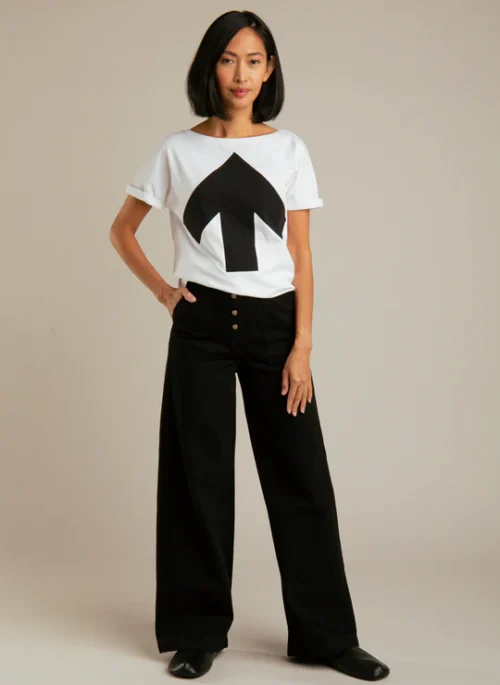 Up-särk - valge/must