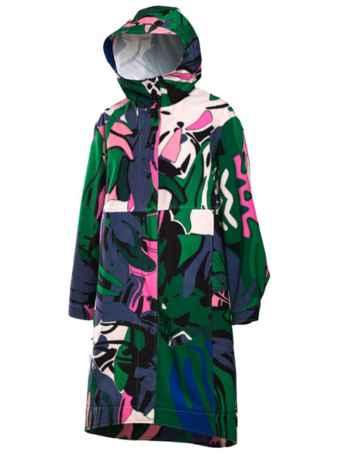 värviline vihmamantel