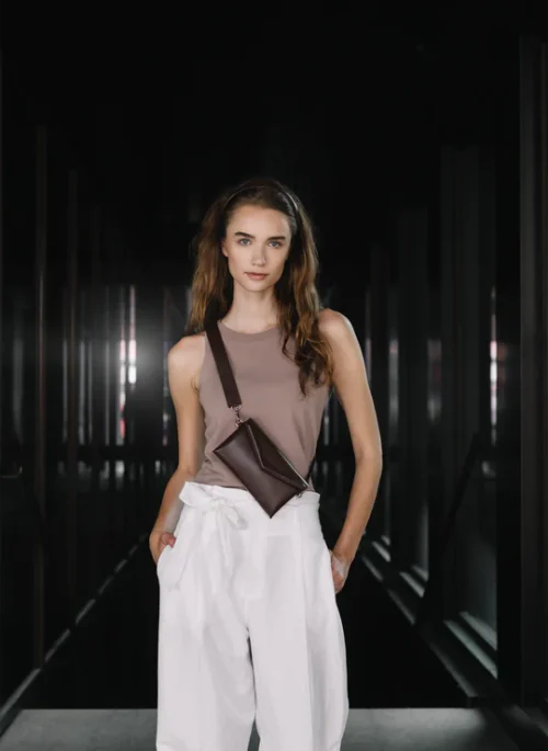 Mini belt bag - Dark brown