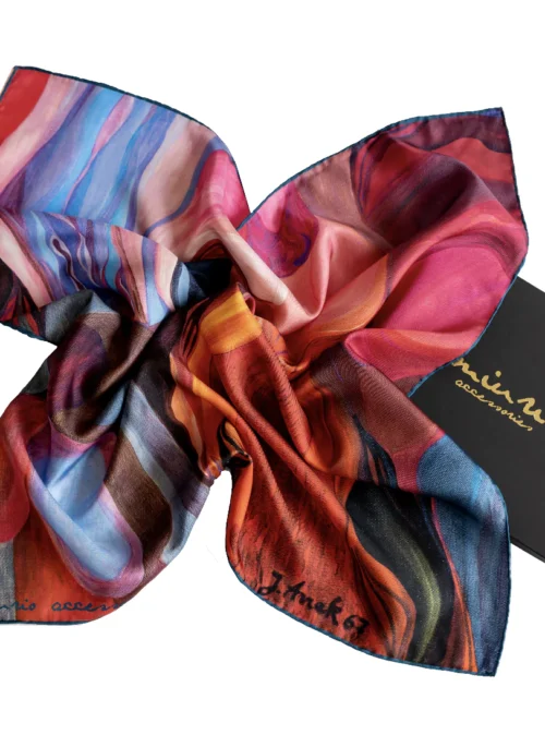 ARRAK PURPLE COMPOSITION 1967 SILK SCARF