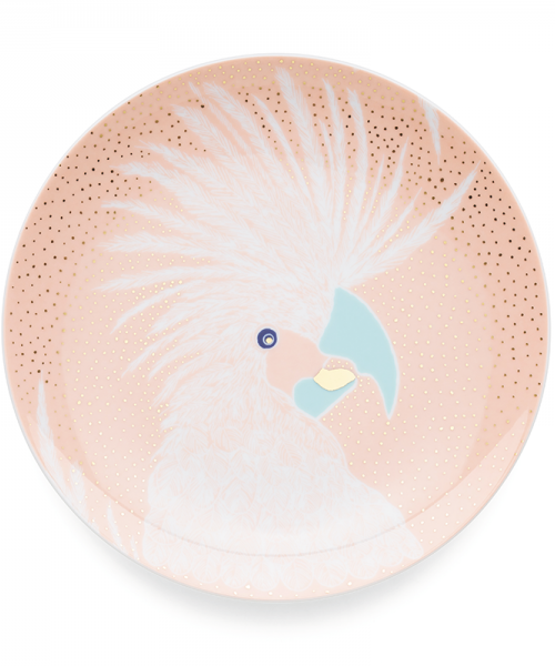 Roosamanna karva desserditaldrik linnuga