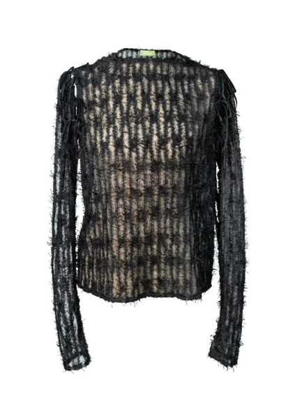 POESIA Sheer Multi-wearable Top - Lux Black