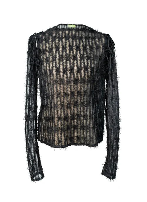 POESIA Sheer Multi-wearable Top - Lux Black