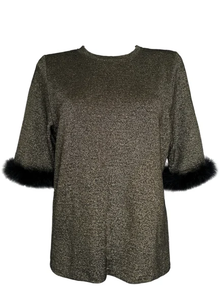 Anett Disco T-Shirt - Gold