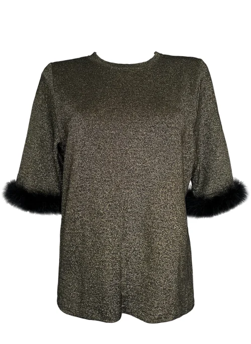 Anett Disco T-Shirt - Gold