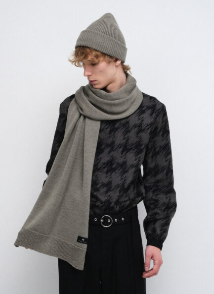 Merino wool scarf SALVIA