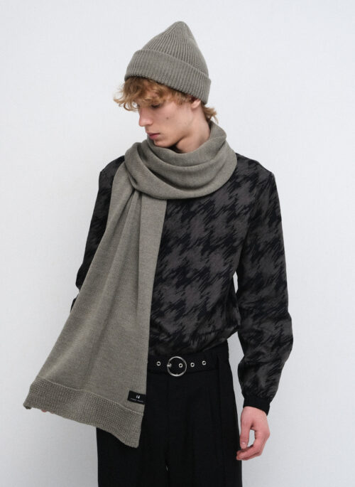 Merino wool scarf SALVIA