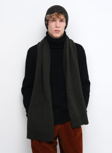 Merino wool scarf SALVIA