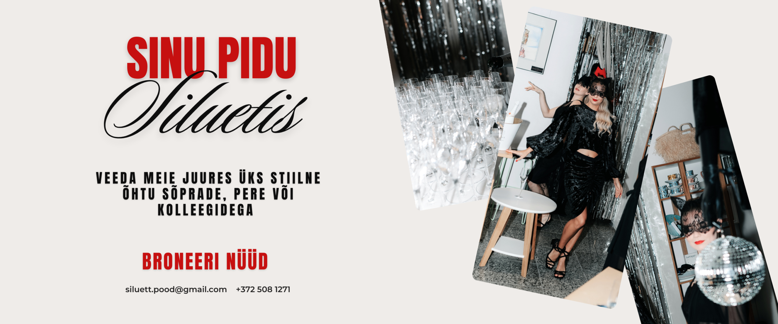 Tähista oma üritust Silueti poes