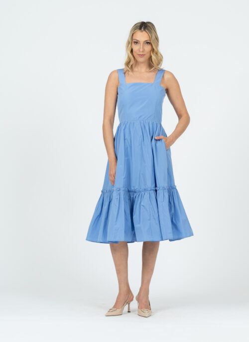 SANNA sinine taftist kleit