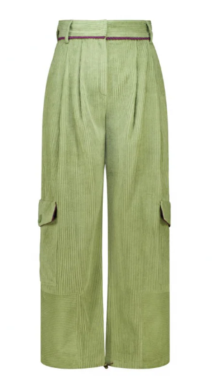 TARA corduroy pants - olive