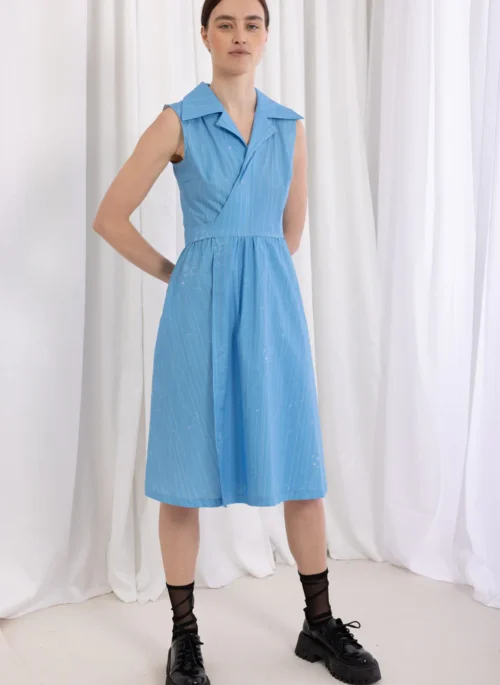 Katwoman Print Dress - Blue