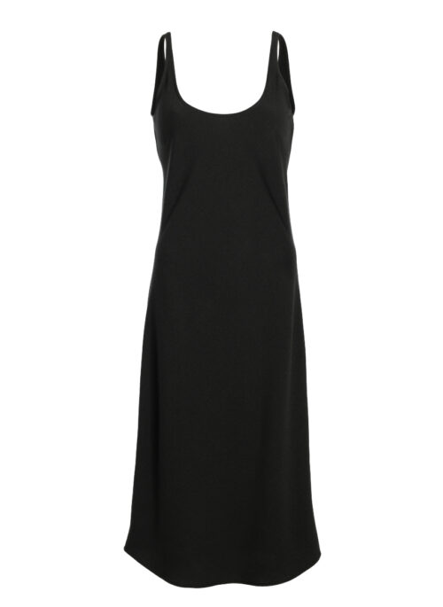 Slip dress NIA jet black matt