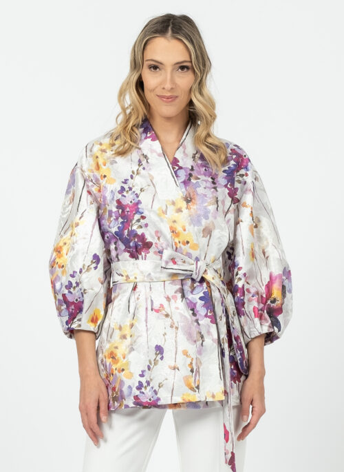 ADELA valge lilleline jakk