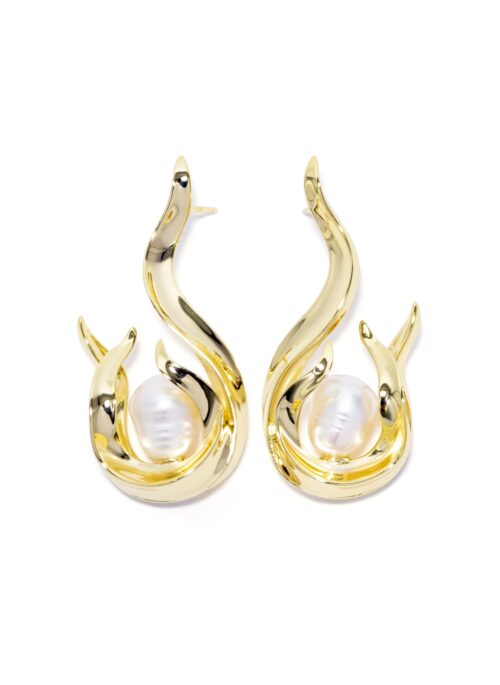 LUCID PEARL EARRINGS – GOLD